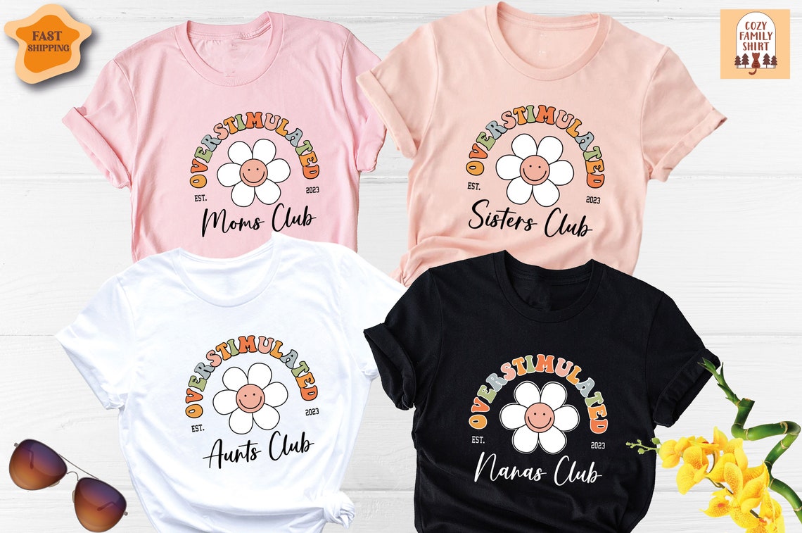 Unisex T-shirt Moms Club Shirt, Mama Shirt, Sisters Club Shirt, Nanas Club Shirt, Aunts Club Shirt, Mom Life Shirt, Mothers Day Shirt