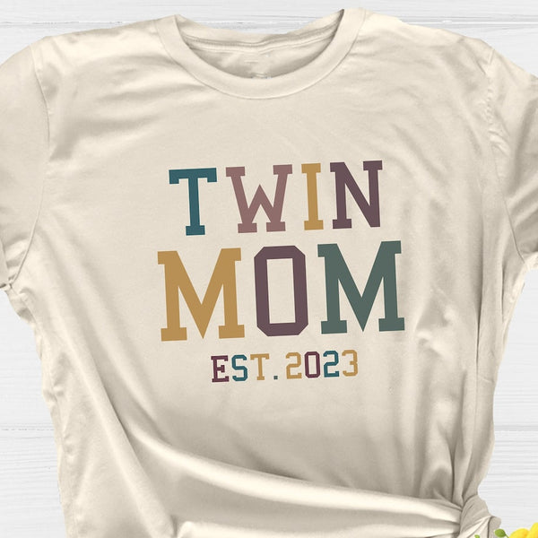 HolidayShirtsCo Mommy of Twins Shirt, New Mom Gift, Mothers Day Gift for Twin Mom, Toddler Mom Shirt, Twin Mama Shirt, Twin Parent Gift, Cute Twin Mom Shirt