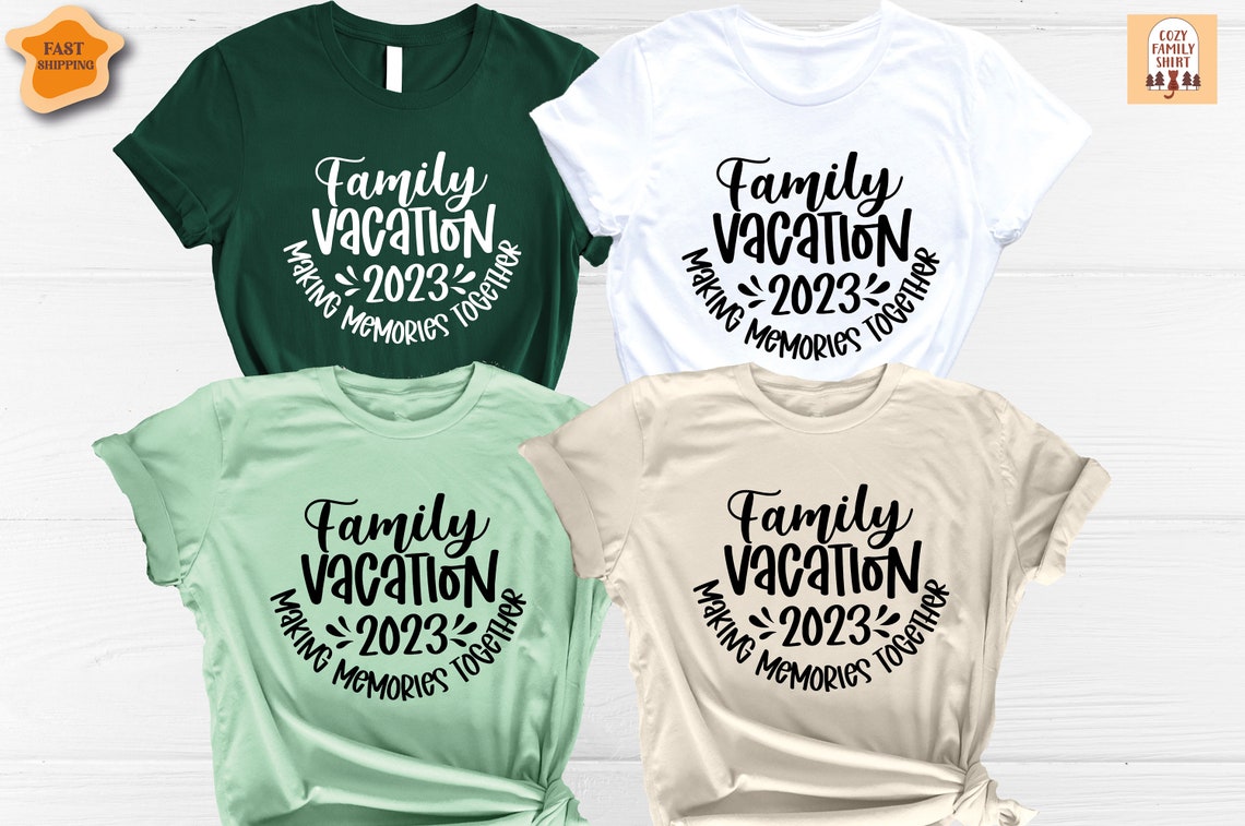 Unisex T-shirt Family Vacation 2023 Shirt, Family Trip Shirt, Summer Vacation Shirt, Funny Summer Shirt, Mountain Memories Shirt, Road Trip Shirt