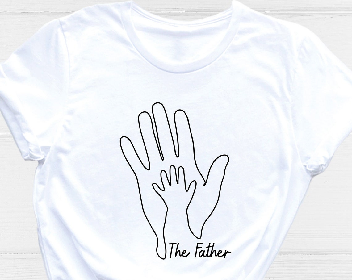 Unisex T-shirt Father Hand Shirt, Dad and Baby Hand Shirt, Kids Hand Shirt, New Dad Shirt, Father's Day Shirt, Family Hand Love Shirt,