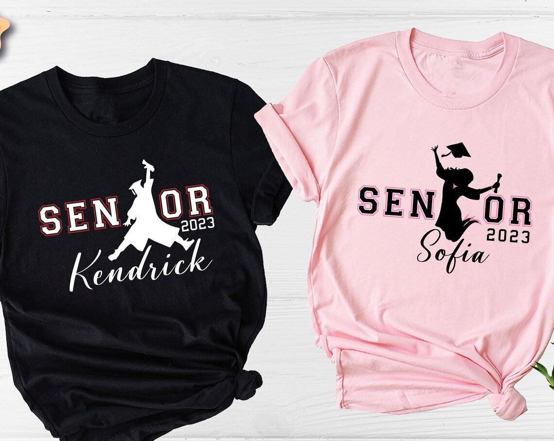 Unisex T-shirt Custom Senior Shirt, Graduation Shirt, Class of 2023 Senior Shirt, Graduate Shirt, Graduation 2023 Shirt, Senior 2023 Shirt, Senior Class