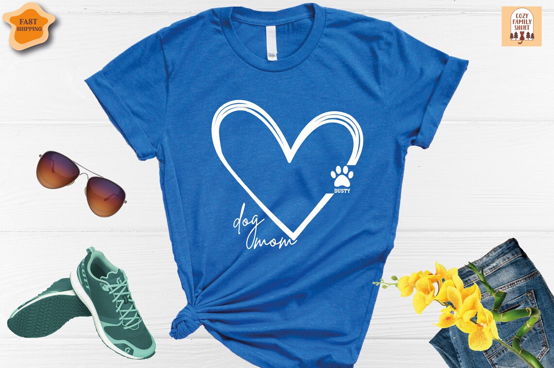 Unisex T-shirt Dog Lover Shirt, Dog Mom Shirt, Gift For Dog Lover, Mom Shirt, Mother's Day Shirt, Dog Shirt, Animal Lover Dog Shirt