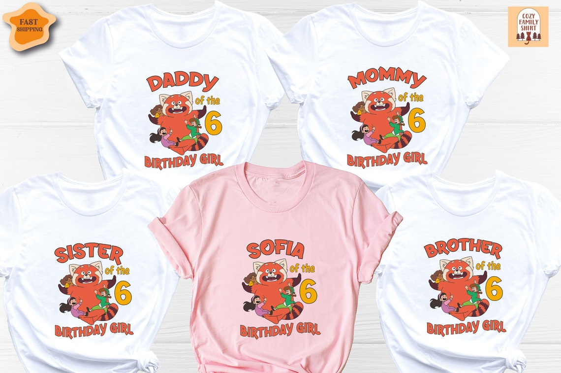 Unisex T-shirt Birthday Girl Shirt, Cat Girl Shirt, Custom Birthday Shirt, Cat Family Birthday Shirt, Birthday Party Shirt, Kitty Cat Birthday Shirt