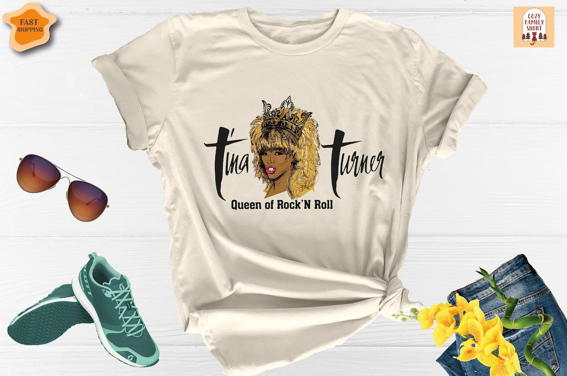 Unisex T-shirt Tina Turner Shirt, Rip Tina Turner Shirt, Tina Turner Musical Shirt, Broadway Musical Shirt, Rock N Roll Shirt, Rock Music Fans Shirt