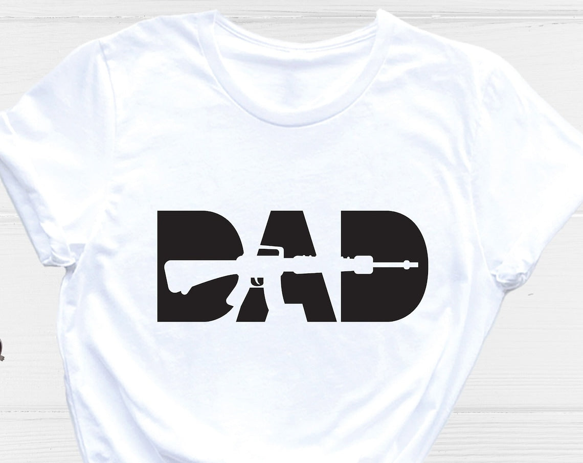 Unisex T-shirt Dad Gun Shirt, Dad Shirt, Father Shirt, New Dad Shirt, Father's Day Shirt, Second Amendment, Gun Shirt, Gun Rights Shirt, Gun Father Shirt