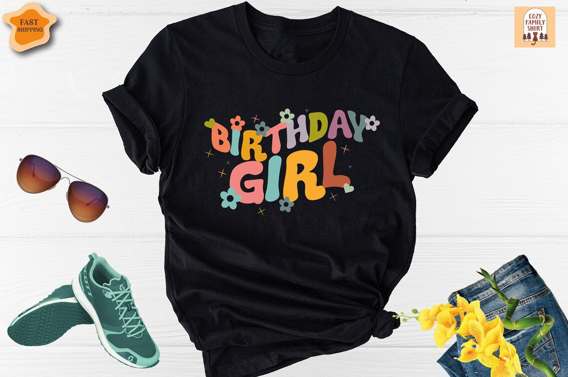 Unisex T-shirt Birthday Girl Shirt, Birthday Trip Shirt, Birthday Party Girl Shirt, Birthday Squad Shirt, Funny Birthday Shirt