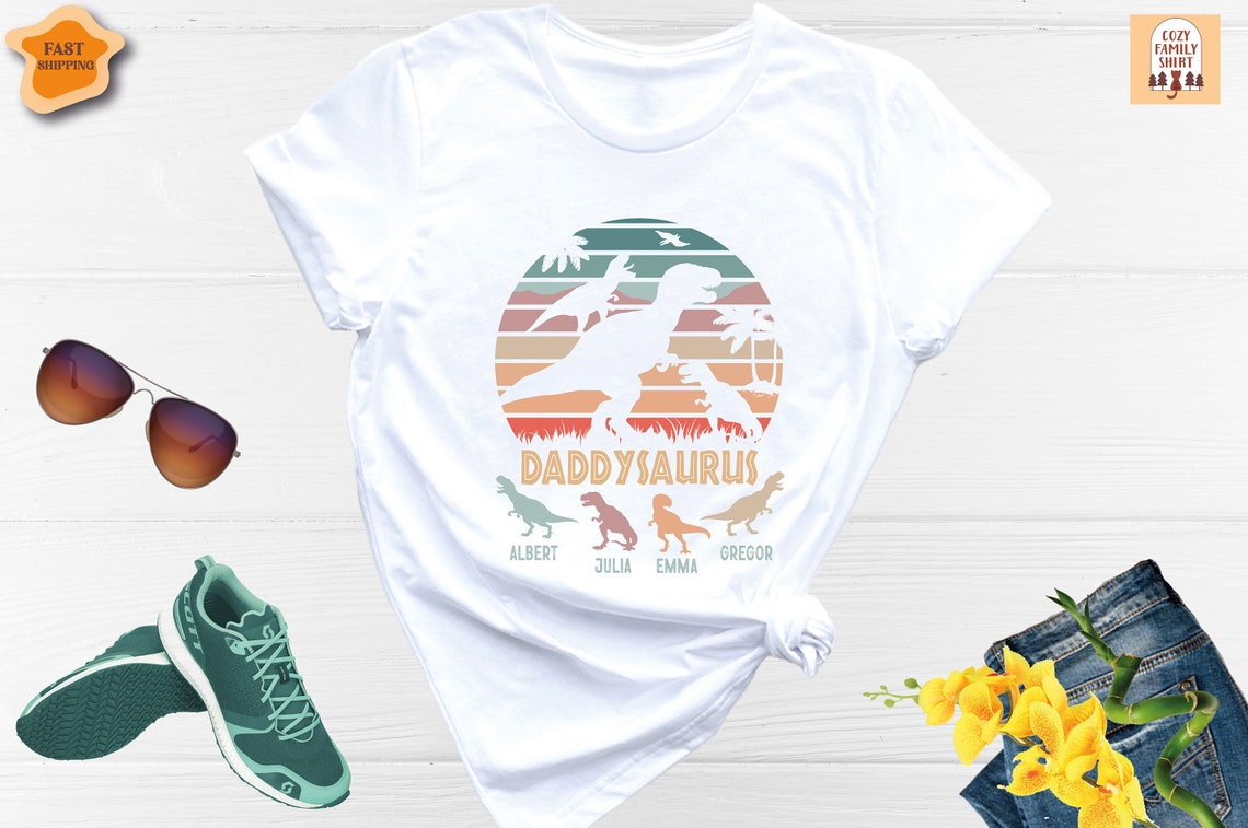 Unisex T-shirt Dadasaurus Shirt, Dinosaur Dad Shirt, Funny Dinosaur Daddy Shirt, New Dad Shirt, Dad Shirt, Father's Day Shirt, Dada Dinosaur Shirt