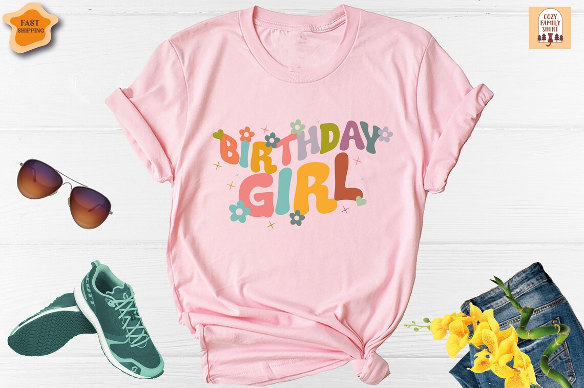 Unisex T-shirt Birthday Girl Shirt, Birthday Trip Shirt, Birthday Party Girl Shirt, Birthday Squad Shirt, Funny Birthday Shirt